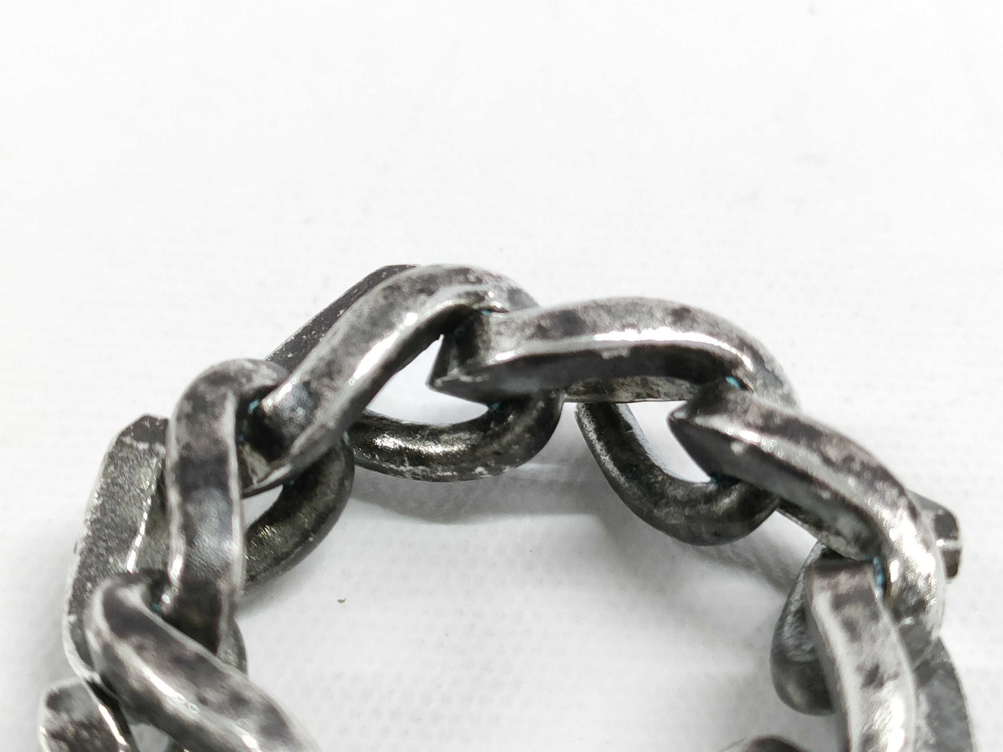 Tiffany & Co. Tiffany Forge Link Oxidized Ring, US6 , Ag925, 12.1g