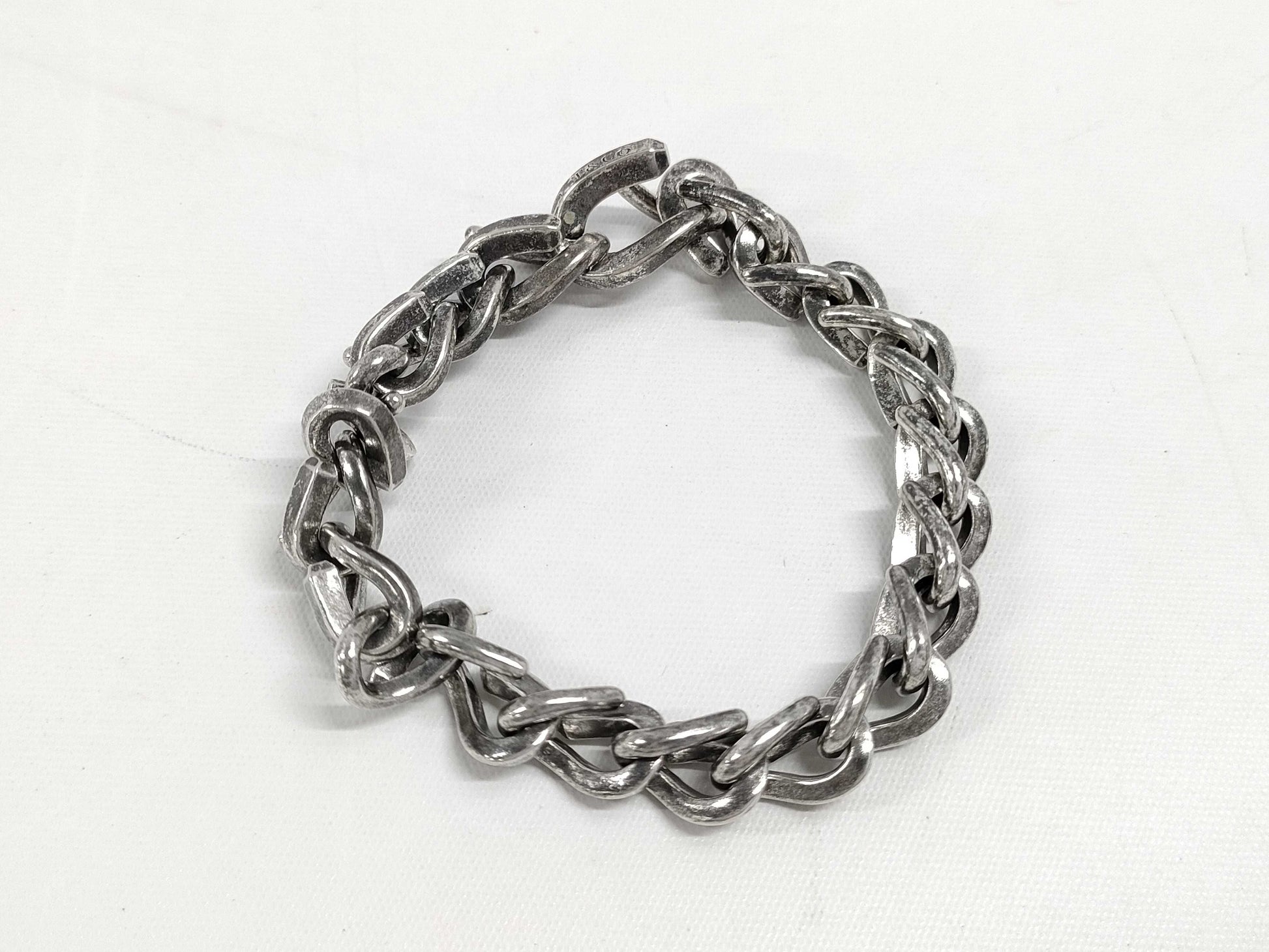 Tiffany & Co. Tiffany Forge Medium Link Bracelet, Oxidized Finish, 21 Links , Ag925, 44.3g