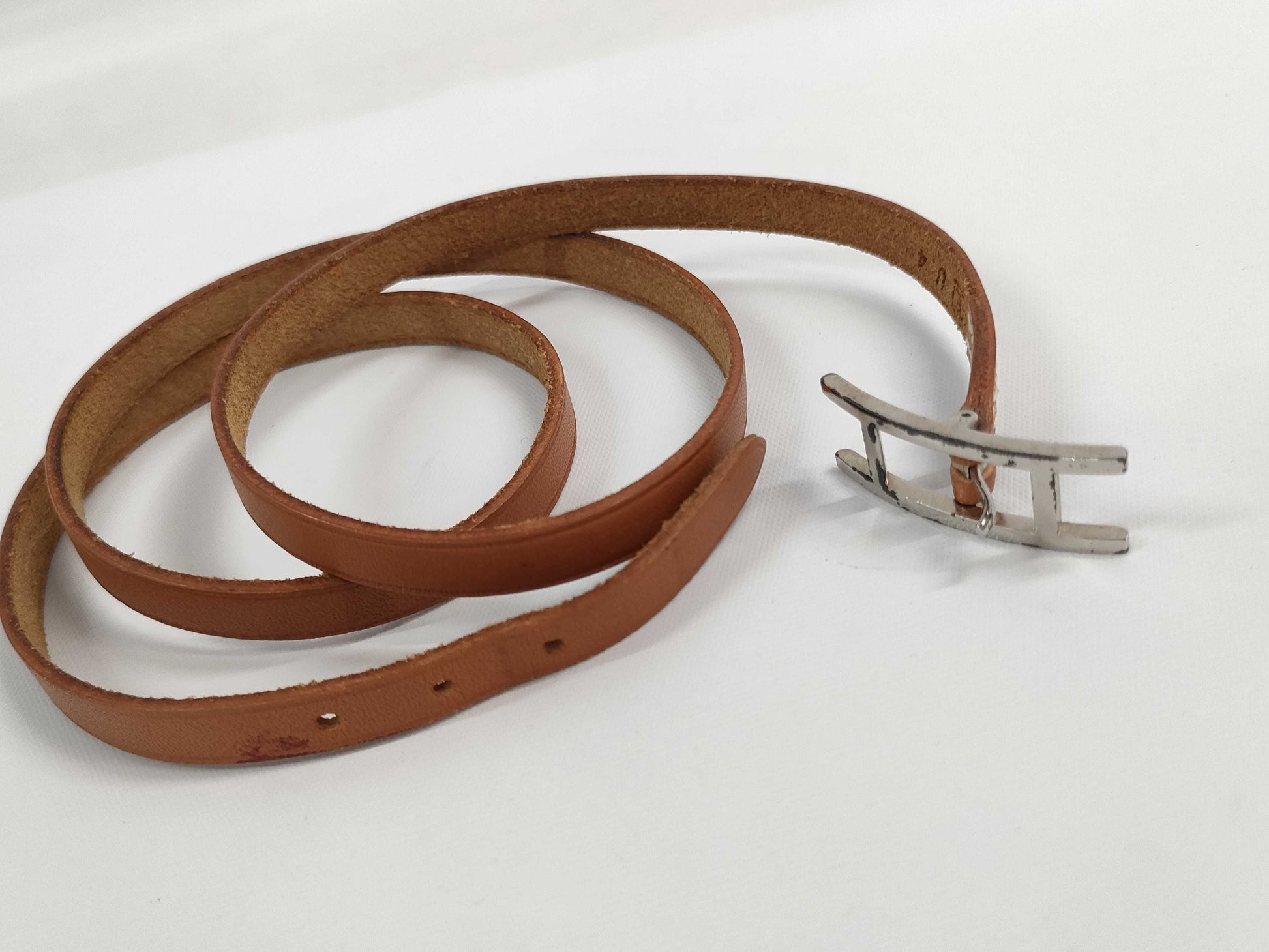 HERMES Hermes □E Bracelet Bangle