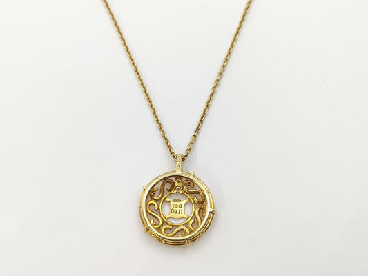 CELINE Macadam D0.11ct 750 6.8g Necklace