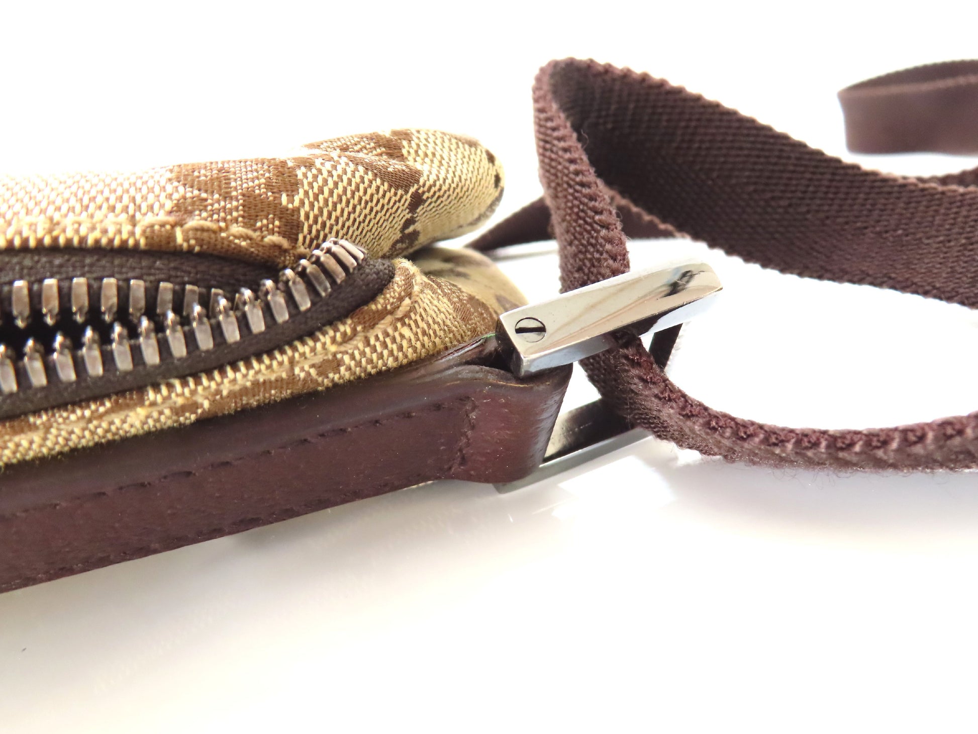 GUCCI GG Canvas GUCCI GG Canvas x Leather Shoulder Bag Shoulder Bag