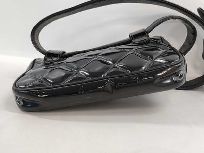 CHANEL CHANEL Matelasse Enamel Patent Leather Waist Bag with Seal