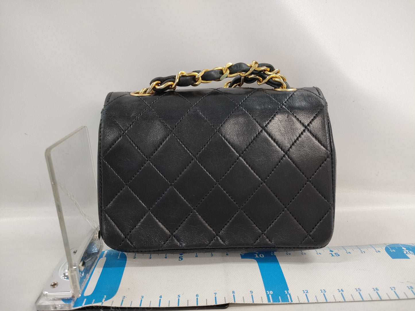 CHANEL CHANEL Lambskin Mini Matelasse Chain Shoulder Bag