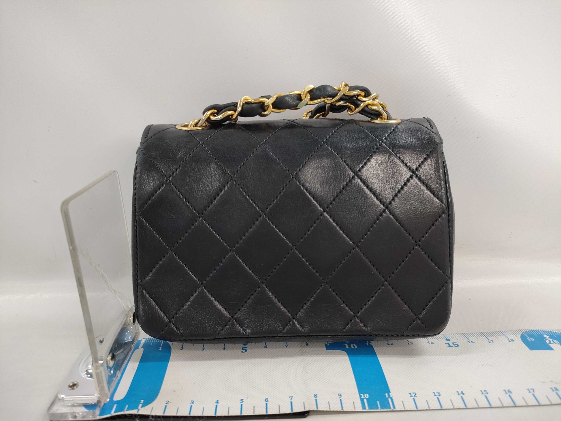 CHANEL CHANEL Lambskin Mini Matelasse Chain Shoulder Bag