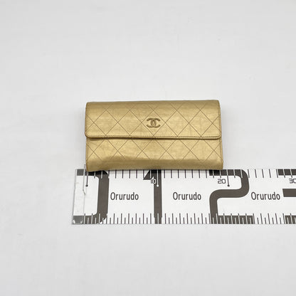 CHANEL CHANEL Coco Mark Matrasse Flap Long Wallet 15th Range Wallet