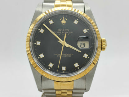 ROLEX 16233G L953697 Black Dial Men's Watch