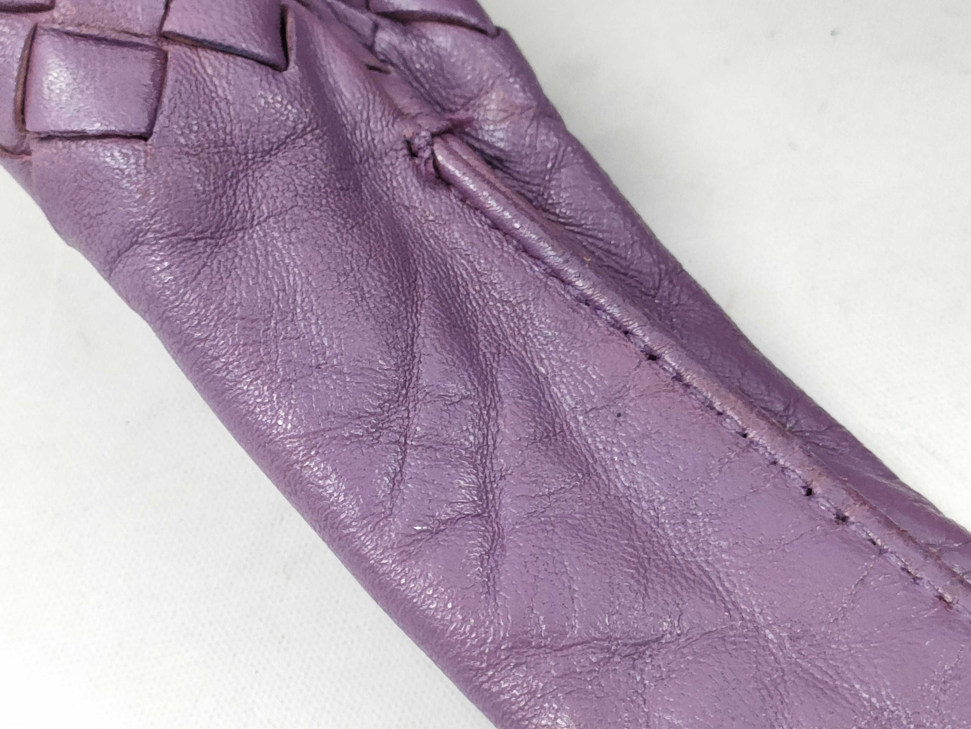 BOTTEGA VENETA Intrecciato Leather Purple Handbag
