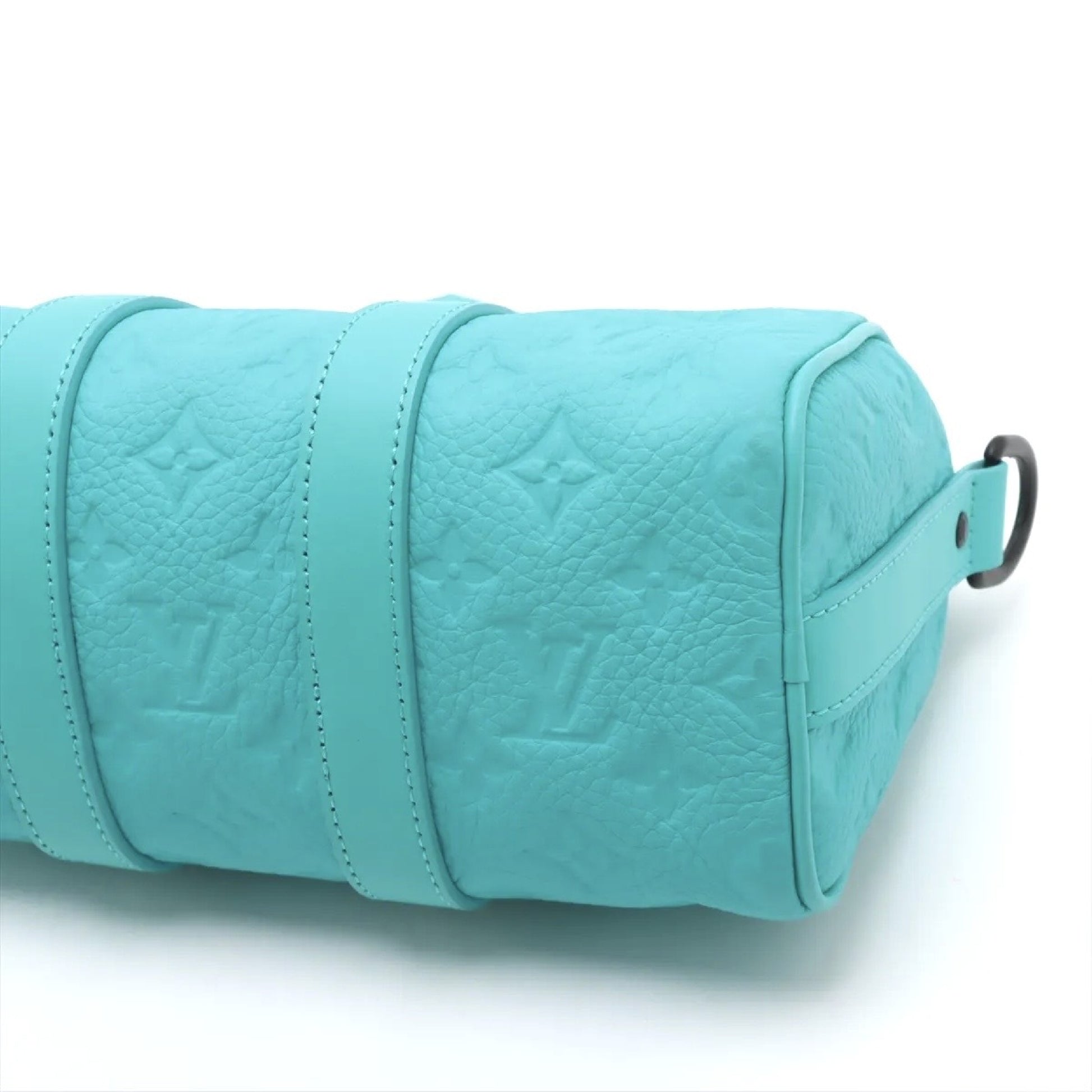 LOUIS VUITTON Keepall Bandouliere 25 Shoulder Bag/Handbag Monogram Empreinte Taurillon Blue M11996 Boston Bag