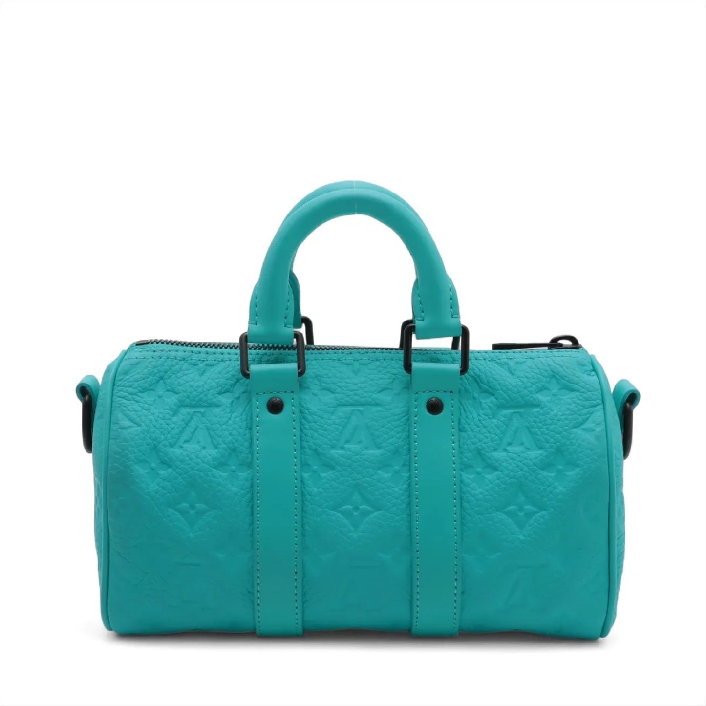 LOUIS VUITTON Keepall Bandouliere 25 Shoulder Bag/Handbag Monogram Empreinte Taurillon Blue M11996 Boston Bag