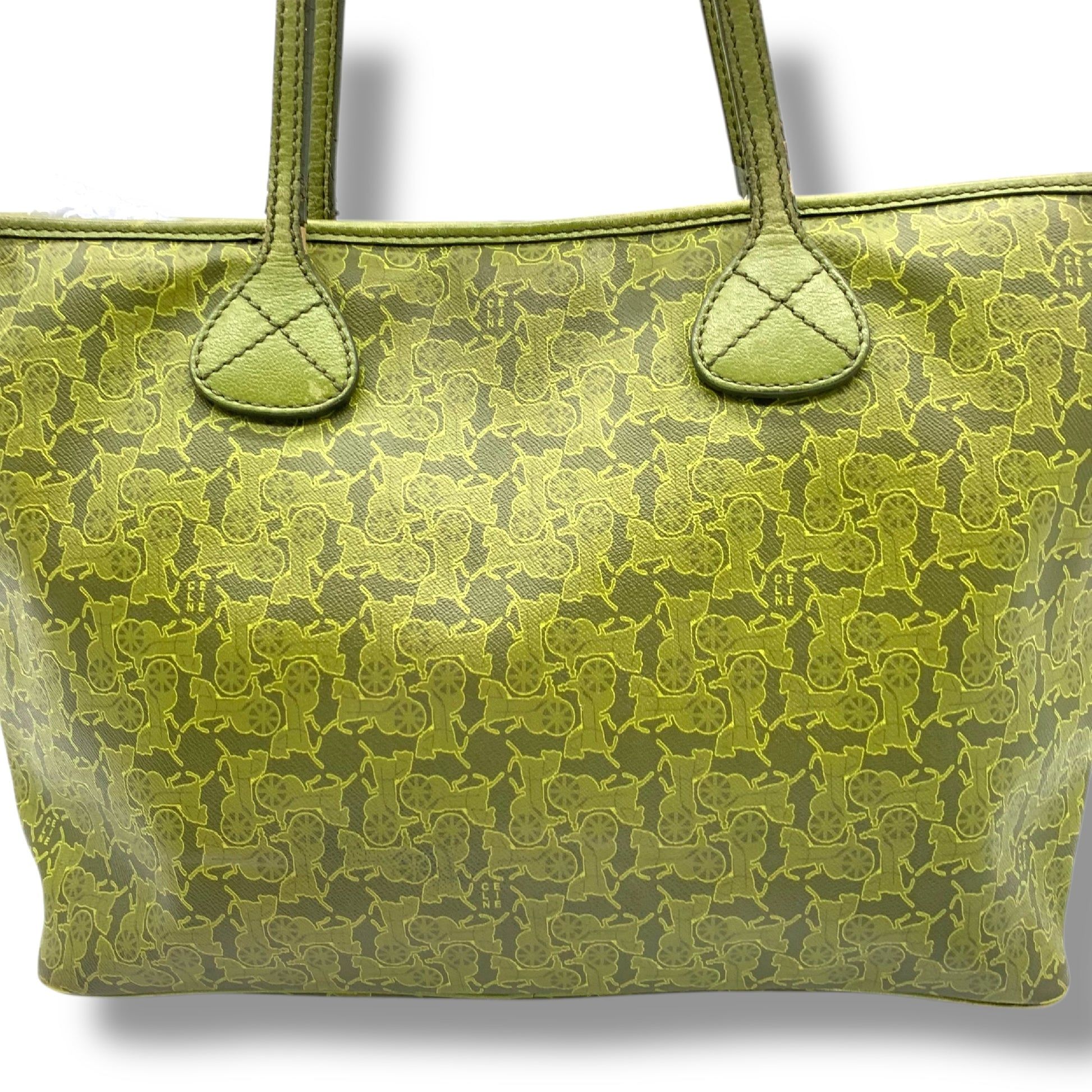 CELINE Green Tote Bag