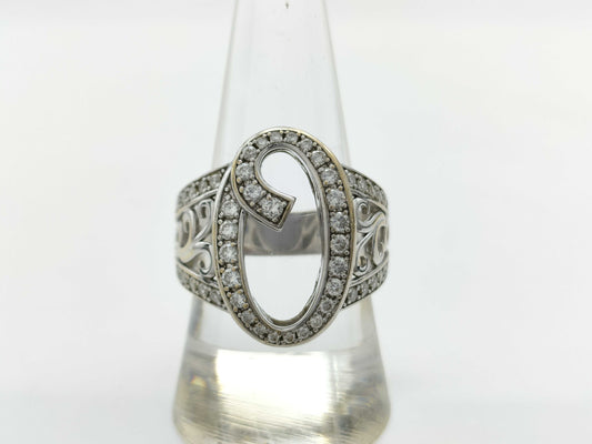 Yukizaki NOMBRE D1.01ct K18WG 11.9g Ring 