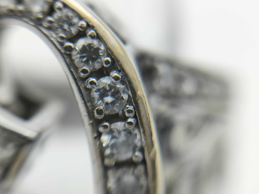 Yukizaki NOMBRE D1.01ct K18WG 11.9g Ring 