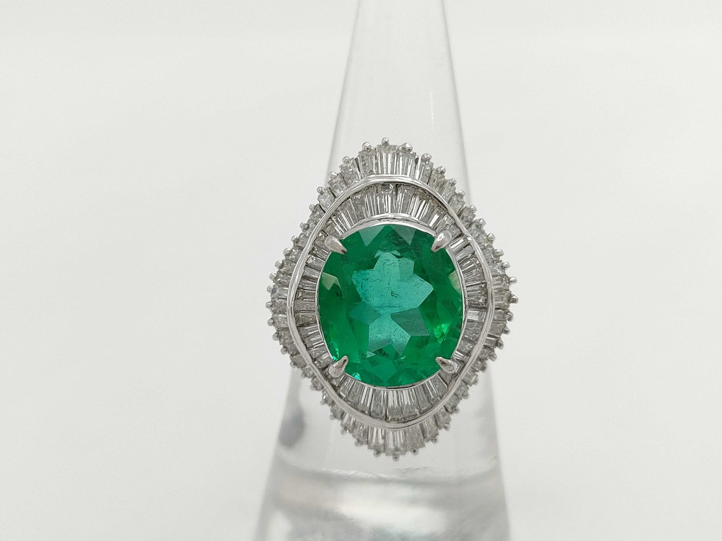 E5.54ct D2.50ct PT900 12.7g Ring 