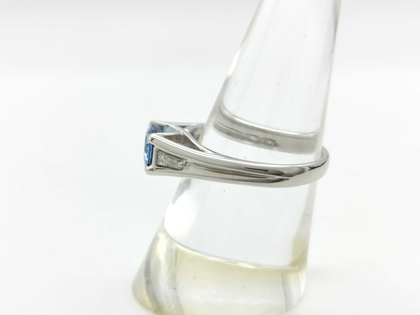 AQ1.20ct D0.13ct PT900 7.8g Ring 