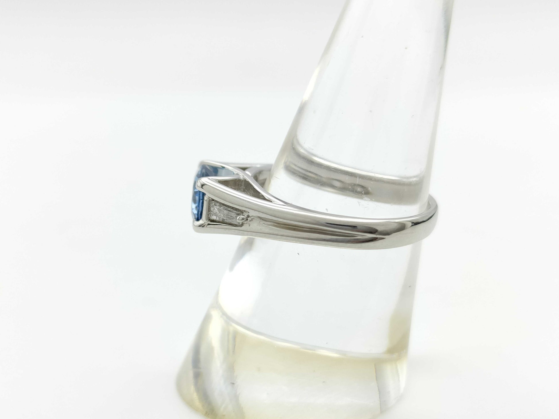 AQ1.20ct D0.13ct PT900 7.8g Ring 