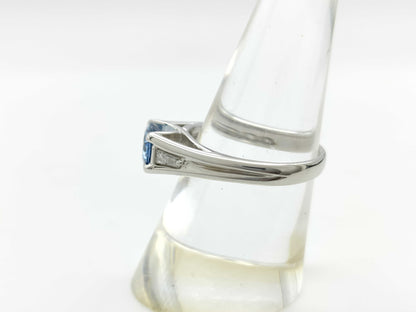 AQ1.20ct D0.13ct PT900 7.8g Ring 
