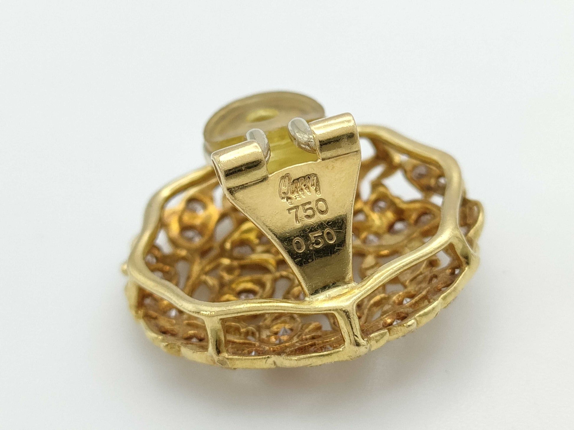 Queen D0.50ct D0.50ct K18 10.8g Earrings