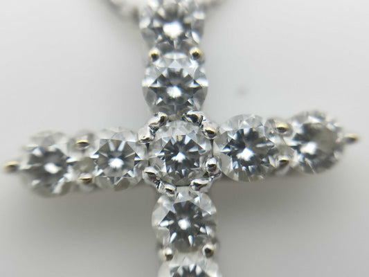 D0.50ct K18WG 3.6g Necklace 