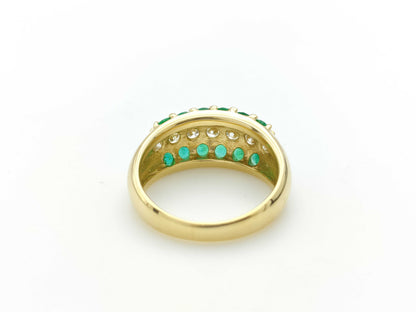 E0.94ct D0.70ct K18 7.7g Ring 