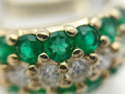 E0.94ct D0.70ct K18 7.7g Ring 
