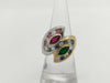 R0.47ct E0.36ct AX0.17ct D1.03ct K18/PT900 19.3g Ring 