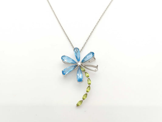 BT12.456ct PE1.540ct D0.21ct K18WG/750 14.9g Necklace 