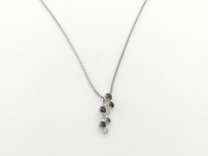AX0.43ct D0.06ct PT900/850 6.2g Necklace 