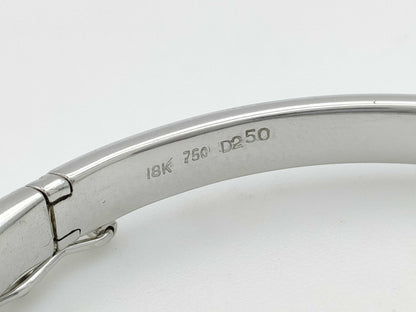 D2.50ct K18 16.7g Bracelet Bangle 
