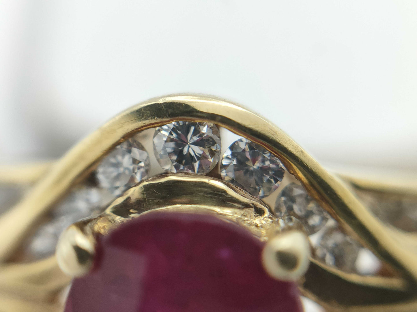 R0.83ct D0.21ct K18 4.3g Ring 