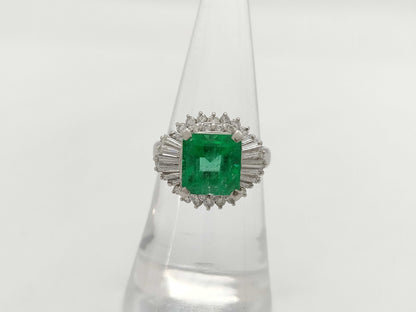 E2.60ct D0.80ct PT900 7.5g Ring 