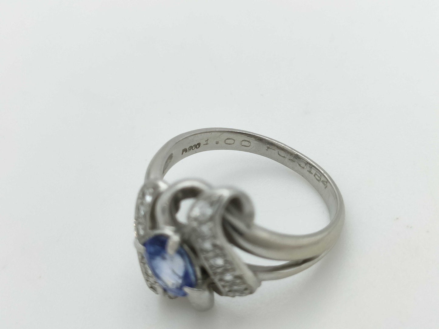 S1.00ct D0.20ct PT900 6.7g Ring 