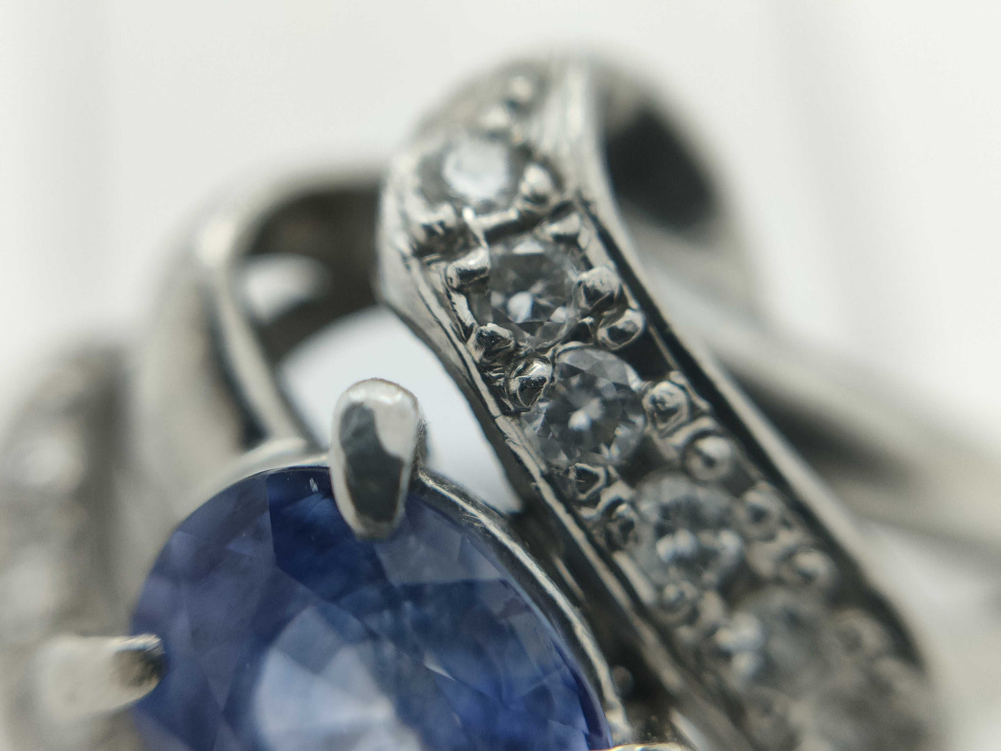 S1.00ct D0.20ct PT900 6.7g Ring 