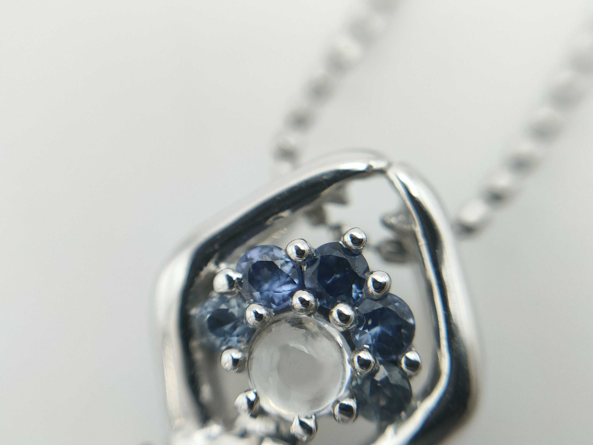 S0.33ct D0.25ct K18WG 5.2g Necklace 