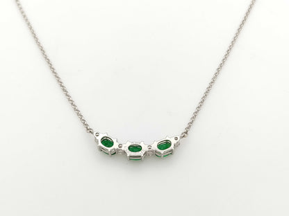 E1.28ct D0.18ct PT900/850 6.6g Necklace 