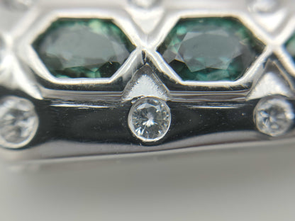 AX0.50ct D0.20ct PT900/850 7.3g Necklace 