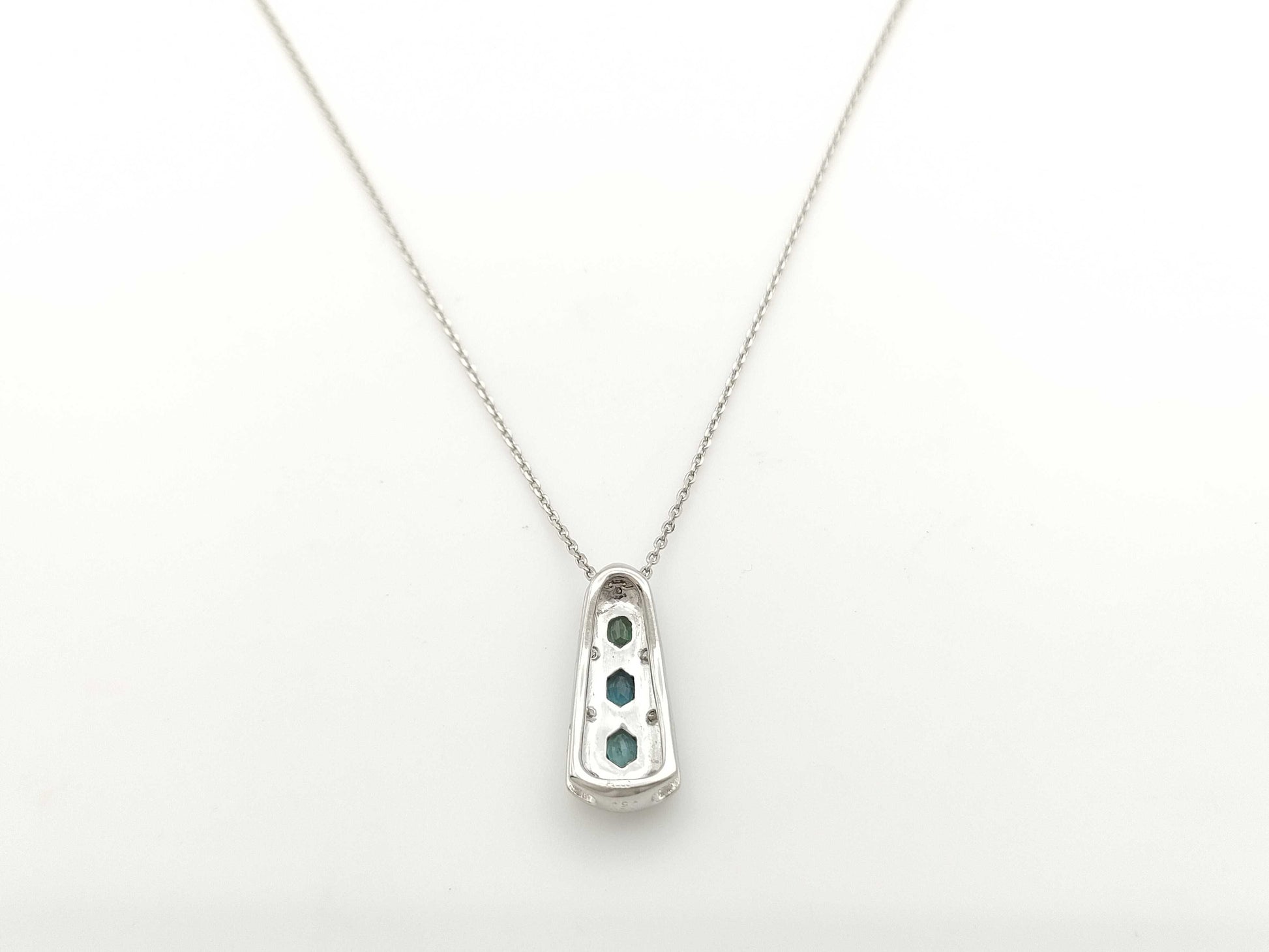 AX0.50ct D0.20ct PT900/850 7.3g Necklace 