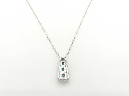 AX0.50ct D0.20ct PT900/850 7.3g Necklace 