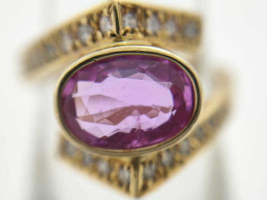 PS1.54ct D0.30ct K18 6.1g Ring 