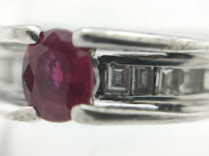 R0.54ct D0.30ct K18WG 4.7g Ring 