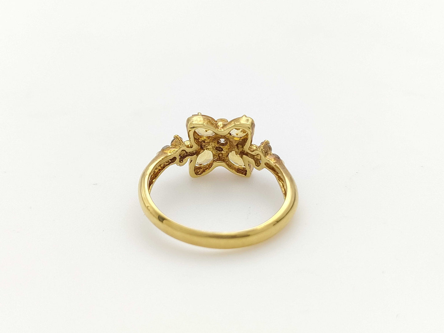 Citrine D0.26ct K18 3.1g Ring 