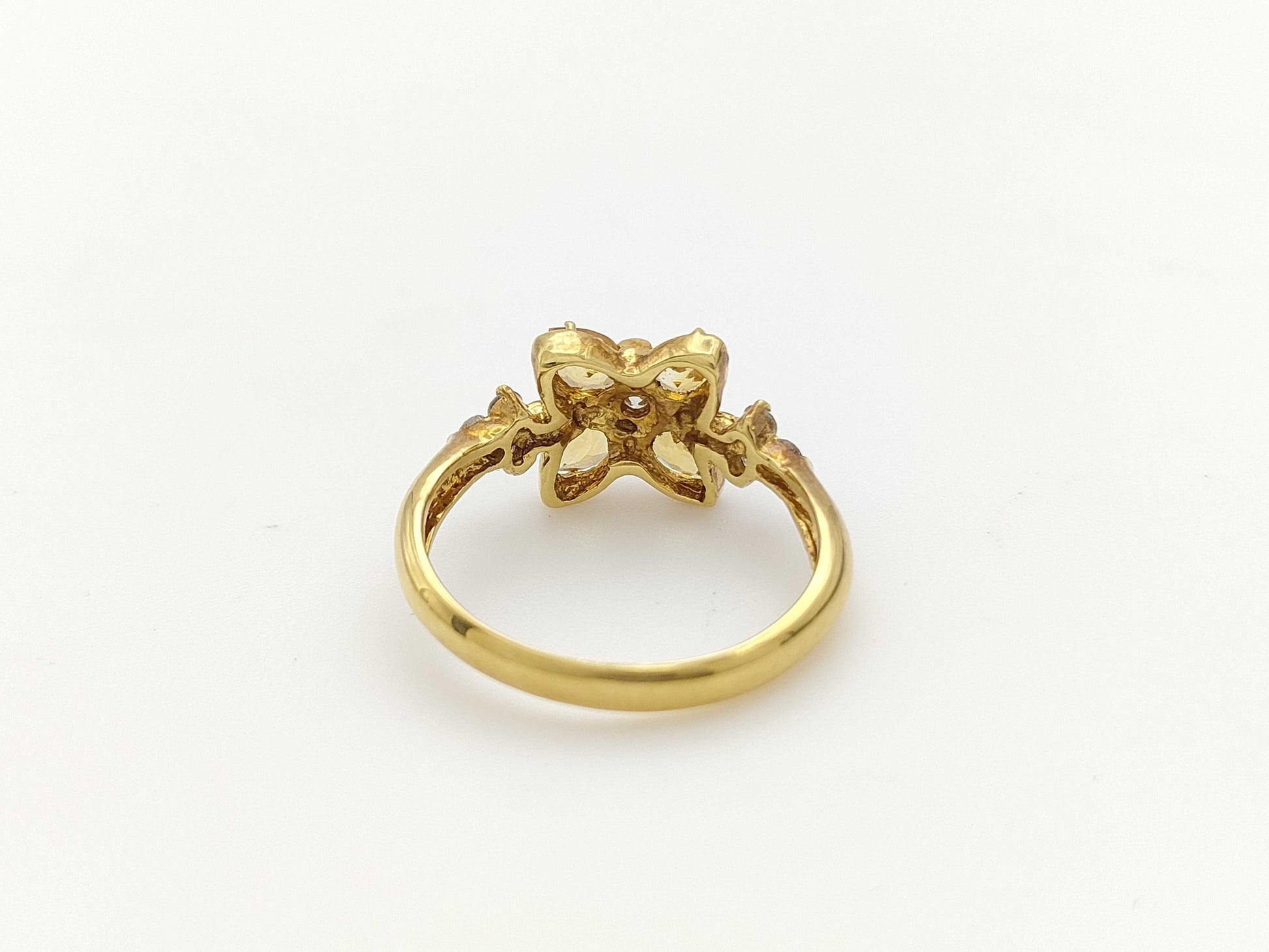 Citrine D0.26ct K18 3.1g Ring 