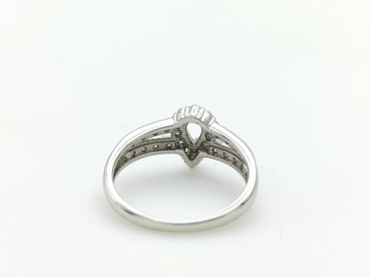 D0.26ct Empty Frame PT900 3.4g Ring 