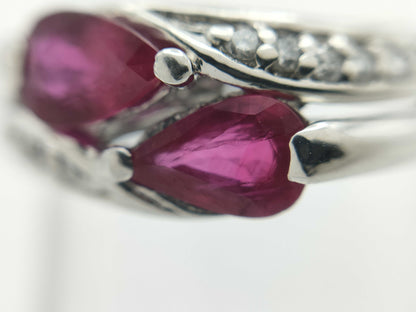 R0.81ct D0.10ct PT900 4.1g Ring 