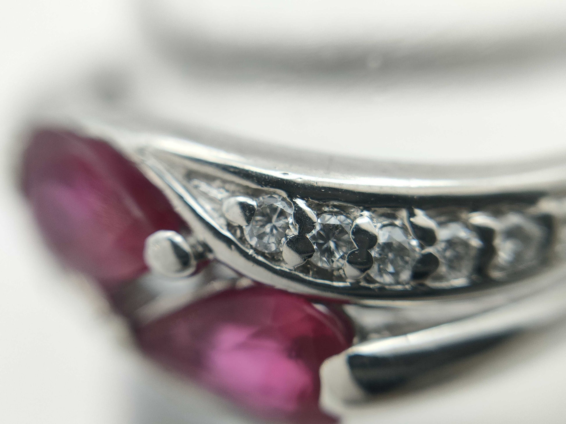 R0.81ct D0.10ct PT900 4.1g Ring 