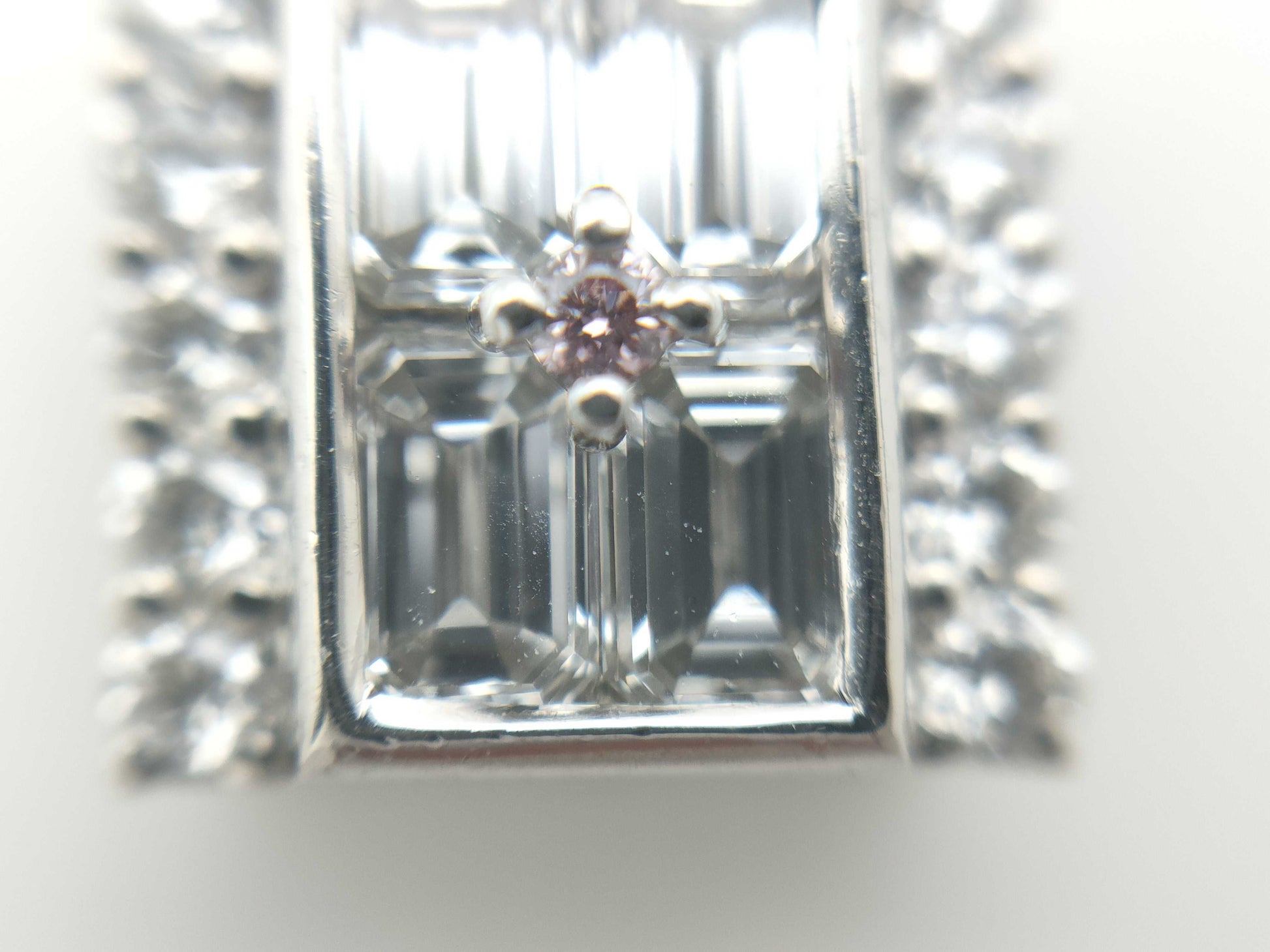 K.dion PD0.009ct D0.60ct D0.29ct PT900/850 7.0g Necklace 