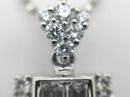 K.dion PD0.009ct D0.60ct D0.29ct PT900/850 7.0g Necklace 