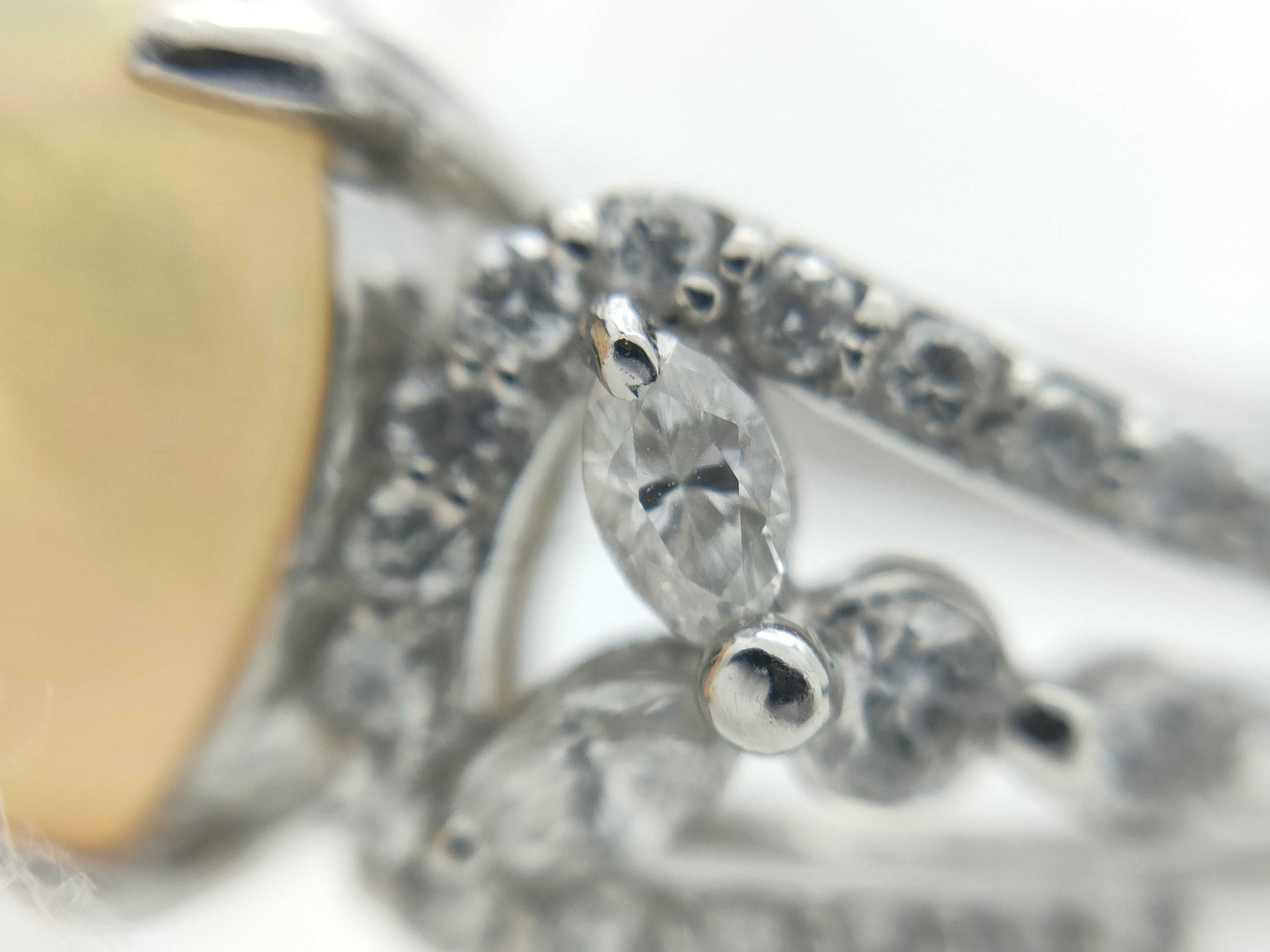OP2.54ct D0.60ct PT900 7.8g Ring 