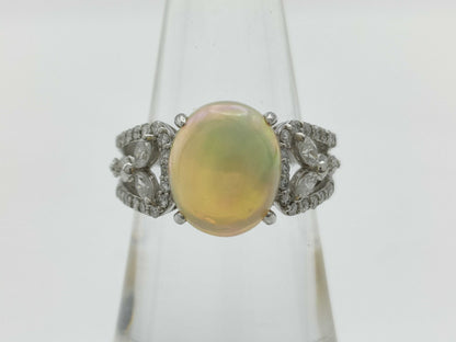 OP2.54ct D0.60ct PT900 7.8g Ring 
