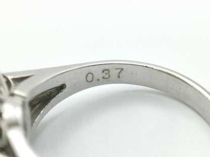 Jade D0.37ct PT900 6.5g Ring 
