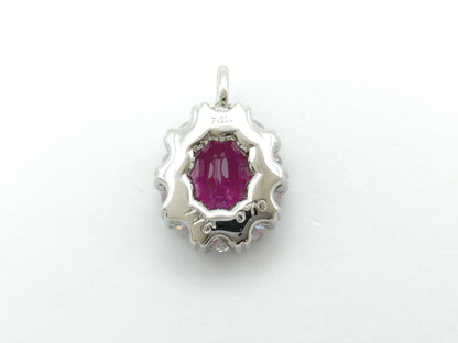 R1.15ct D0.70ct PT900 3.3g Pendant Top 